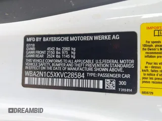 2019 BMW 2 Series M240i z VIN WBA2N1C5XKVC28584, wystawiony jako IAAI lot #42492516 z przebiegiem 24 062 mil mil oraz . Historia ofert i sprzedaży dostępna na DreamBid. Obrazek 9.