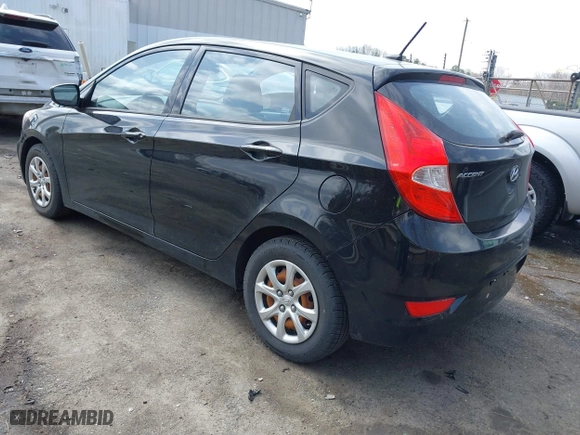 2013 Hyundai Accent GL with VIN KMHCT5AE9DU084356, listed as a IAAI auction lot 41817130 with 114,455 mi miles. Bid and sale history available at carsss.com. Image 3.