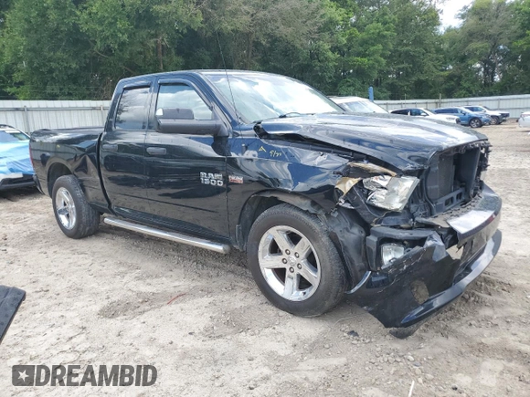 2014 Ram 1500 Tradesman with VIN 1C6RR6FT2ES198004, listed as a Copart auction lot 61048055 with 200,568 mi miles and Salvage title. Bid and sale history available at DreamBid. Image 4.