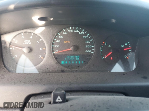 2011 Chevrolet Impala LS Retail with VIN 2G1WA5EKXB1106633, listed as a Copart auction lot 58356624 with 111,993 mi miles and Salvage Title. Bid and sale history available at DreamBid. Image 9.