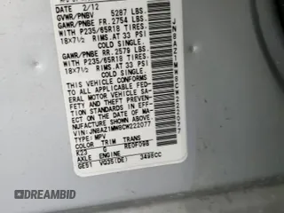 2012 Nissan Murano SL with VIN JN8AZ1MW8CW222077, listed as a Copart auction lot 58301444 with 0 mi miles and Salvage Title. Bid and sale history available at carsss.com. Image 15.