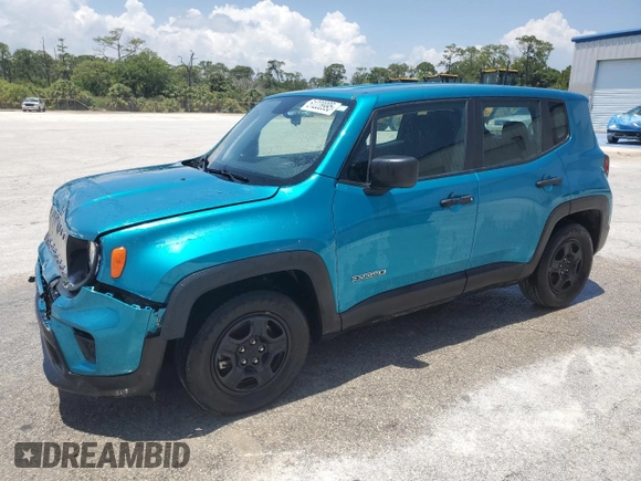 2020 Jeep Renegade Sport with VIN ZACNJAAB3LPL24841, listed as a Copart auction lot 51228995 with 66,967 mi miles and Salvage title. Bid and sale history available at DreamBid. Image 1.