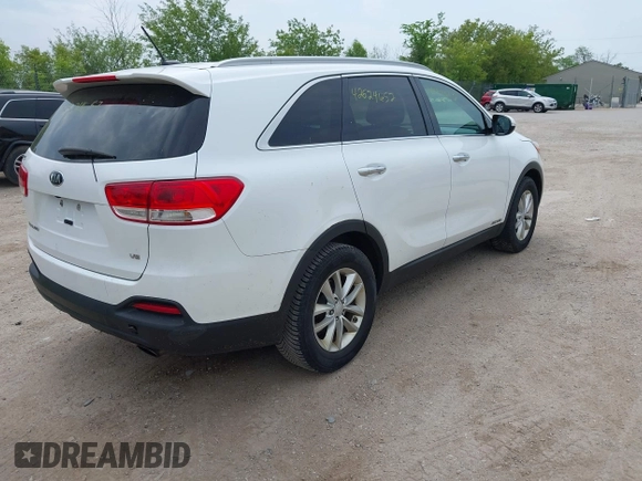 2017 Kia Sorento LX with VIN 5XYPGDA57HG216333, listed as a IAAI auction lot 42524652 with 214,700 mi miles and . Bid and sale history available at DreamBid. Image 4.