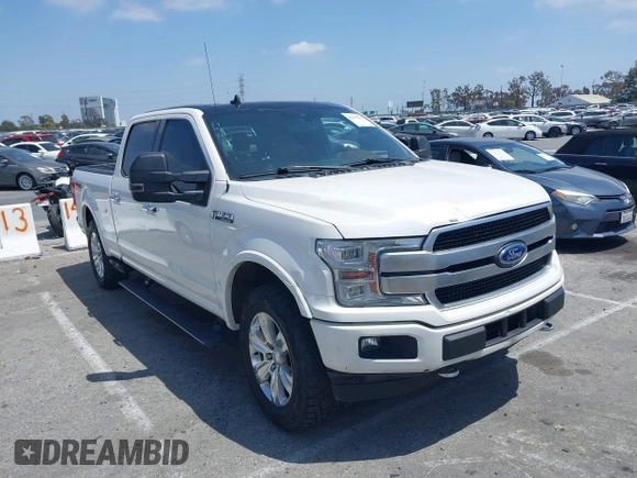 2018 Ford F-150 XL z VIN 1FTFW1EG9JFA95760, wystawiony jako IAAI lot #42299097 z przebiegiem 105 699 mil mil oraz . Historia ofert i sprzedaży dostępna na DreamBid. Obrazek 1.