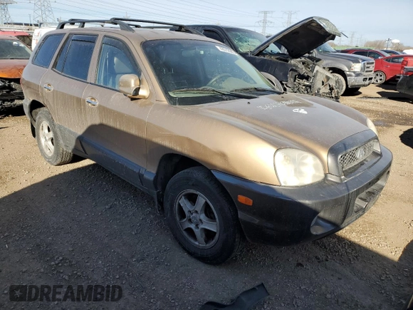 2003 Hyundai Santa Fe GLS with VIN KM8SC73D73U360575, listed as a Copart auction lot 42012085 with 193,755 mi miles and Salvage Title. Bid and sale history available at carsss.com. Image 4.