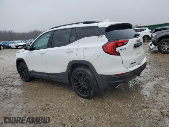 2020 GMC Terrain SLT with VIN 3GKALPEX8LL322214, listed as a Copart auction lot 44974715 with 75,585 mi miles and Salvage Title. Bid and sale history available at carsss.com. Image 2.