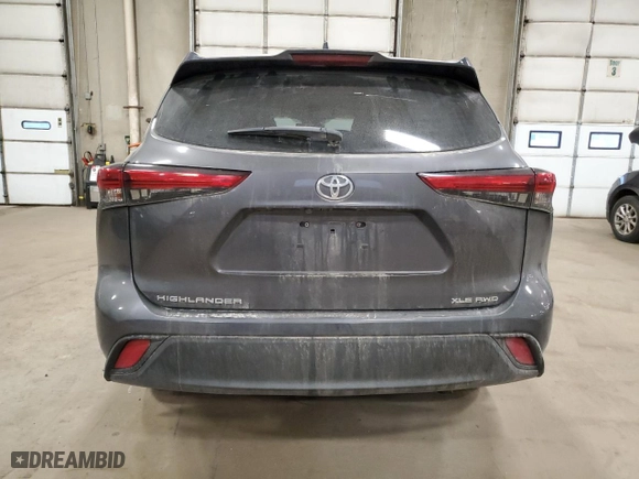 2020 Toyota Highlander XLE with VIN 5TDGZRBH3LS017789, listed as a Copart auction lot 47644425 with 99,548 mi miles and Salvage Title. Bid and sale history available at carsss.com. Image 6.