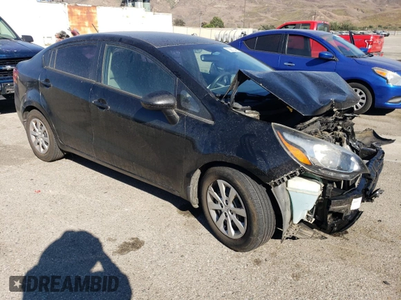 2014 Kia Rio LX with VIN KNADM4A35E6407058, listed as a Copart auction lot 72997044 with 76,215 mi miles and Salvage Title. Bid and sale history available at DreamBid. Image 4.