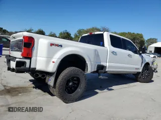 2024 Ford F-350 XL with VIN 1FT8W3DM5REC34294, listed as a Copart auction lot 81778104 with 8,767 mi miles and Salvage Title. Bid and sale history available at DreamBid. Image 4.