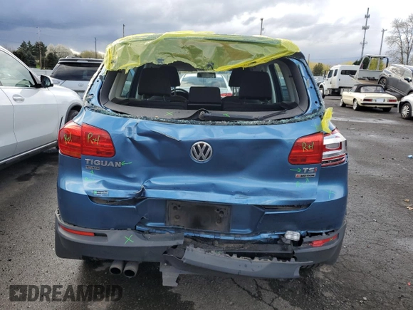 2017 Volkswagen Tiguan S with VIN WVGBV7AX1HK052098, listed as a Copart auction lot 51115295 with 53,906 mi miles and Salvage Title. Bid and sale history available at DreamBid. Image 6.