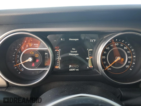 2018 Jeep Wrangler Unlimited Sport with VIN 1C4HJXDG8JW108185, listed as a Copart auction lot 58849745 with 65,097 mi miles and Salvage title. Bid and sale history available at DreamBid. Image 9.