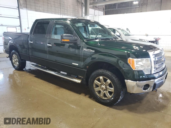 2013 Ford F-150 XL with VIN 1FTFW1ETXDKG50756, listed as a Copart auction lot 55120445 with 206,379 mi miles and Clean Title. Bid and sale history available at carsss.com. Image 4.