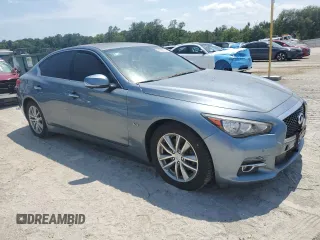 2017 Infiniti Q50 Premium with VIN JN1EV7AR3HM836681, listed as a Copart auction lot 61333735 with 49,857 mi miles and Salvage title. Bid and sale history available at DreamBid. Image 4.