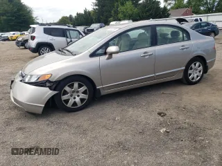 2006 Honda Civic LX z VIN 1HGFA16576L059989, wystawiony jako Copart lot #57832395 z przebiegiem 52 753 mil mil oraz Szkoda całkowita • Salvage title. Historia ofert i sprzedaży dostępna na DreamBid. Obrazek 1.