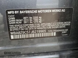 2018 BMW 3 Series 330i xDrive with VIN WBA8Z9C57JB219965, listed as a Copart auction lot 76536574 with 0 mi miles and Salvage Title. Bid and sale history available at carsss.com. Image 12.