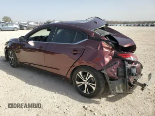 2020 Nissan Sentra SV with VIN 3N1AB8CV4LY306331, listed as a Copart auction lot 47730025 with 40,534 mi miles and Salvage Title. Bid and sale history available at carsss.com. Image 2.