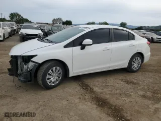 2013 Honda Civic Sdn LX with VIN 19XFB2F59DE213416, listed as a Copart auction lot 53477085 with 69,753 mi miles and Salvage Title. Bid and sale history available at carsss.com. Image 1.