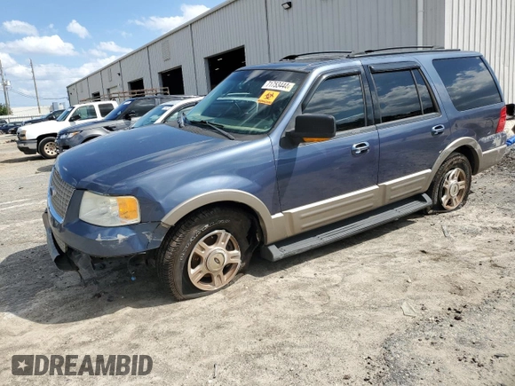 2003 Ford Expedition Eddie Bauer with VIN 1FMEU17W13LA39897, listed as a Copart auction lot 71753444 with 0 mi miles and Non Repairable. Bid and sale history available at carsss.com. Image 1.
