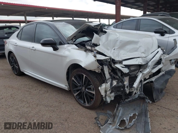 2020 Toyota Camry XSE with VIN 4T1K61AK8LU380498, listed as a IAAI auction lot 42191610 with 109,314 mi miles and . Bid and sale history available at DreamBid. Image 1.