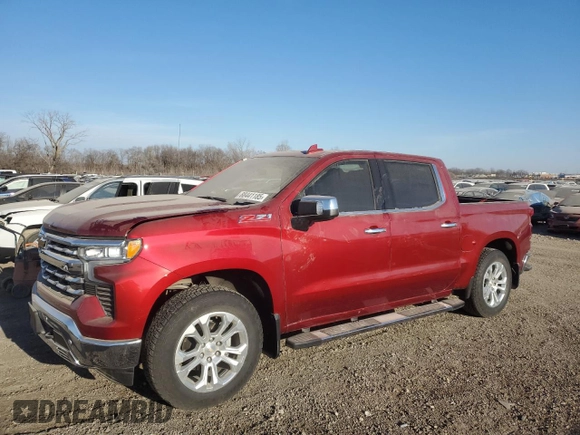 2024 Chevrolet Silverado 1500 LTZ with VIN 1GCUDGED0RZ223044, listed as a Copart auction lot 88441185 with 15,320 mi miles and Salvage Title. Bid and sale history available at DreamBid. Image 1.