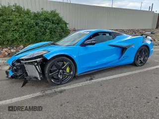 2023 Chevrolet Corvette 3LZ with VIN 1G1YF3D34P5602655, listed as a Copart auction lot 61980735 with 4,527 mi miles and Salvage title. Bid and sale history available at DreamBid. Image 1.