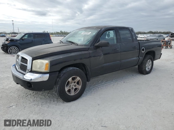 2005 Dodge Dakota SLT with VIN 1D7HE48N05S335725, listed as a Copart auction lot 89332925 with 190,520 mi miles and Clean Title. Bid and sale history available at DreamBid. Image 1.