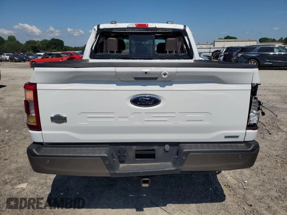 2023 Ford F-150 XL with VIN 1FTEW1C82PFB13340, listed as a Copart auction lot 55874744 with Not Provided miles and Salvage Title. Bid and sale history available at carsss.com. Image 6.