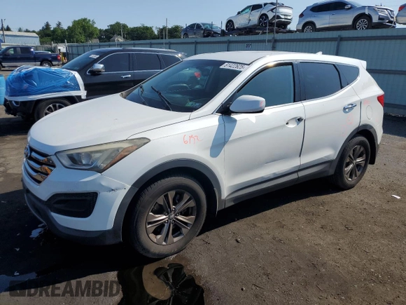2014 Hyundai Santa Fe z VIN 5XYZTDLB9EG195651, wystawiony jako Copart lot #61422625 z przebiegiem 61 128 mil mil oraz Szkoda całkowita • Salvage title. Historia ofert i sprzedaży dostępna na DreamBid. Obrazek 1.