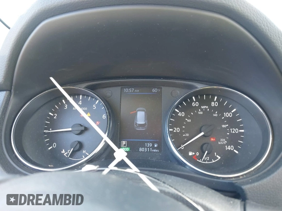 2020 Nissan Rogue SL with VIN 5N1AT2MV0LC749201, listed as a IAAI auction lot 40810573 with 80,311 mi miles and . Bid and sale history available at DreamBid. Image 7.