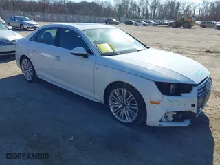 2018 Audi A4 Premium Plus with VIN WAUENAF49JA060391, listed as a IAAI auction lot 41709215 with 134,892 mi miles. Bid and sale history available at carsss.com. Image 1.
