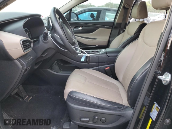 2022 Hyundai Santa Fe SEL with VIN 5NMS34AJ4NH404151, listed as a Copart auction lot 51321385 with 27,754 mi miles and Salvage Title. Bid and sale history available at DreamBid. Image 7.