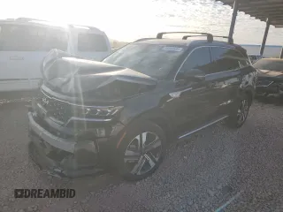 2023 Kia Sorento SX Prestige with VIN KNDRMDLH1P5205778, listed as a Copart auction lot 44644595 with 33,160 mi miles and Salvage title. Bid and sale history available at DreamBid. Image 1.