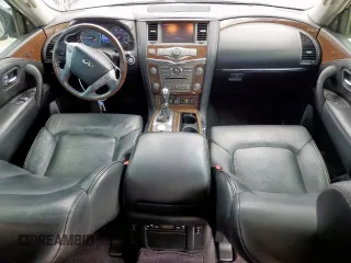 2017 Infiniti QX80 with VIN JN8AZ2NF9H9641338, listed as a Copart auction lot 56565675 with 164,024 mi miles and Salvage title. Bid and sale history available at DreamBid. Image 8.