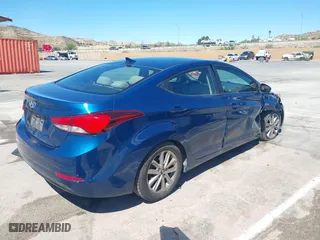 2015 Hyundai Elantra Limited with VIN KMHDH4AE8FU304086, listed as a IAAI auction lot 41830380 with 72,860 mi miles. Bid and sale history available at carsss.com. Image 4.