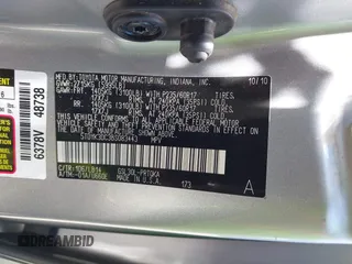 2011 Toyota Sienna XLE AAS with VIN 5TDYK3DC3BS083443, listed as a IAAI auction lot 42015856 with 138,045 mi miles and . Bid and sale history available at DreamBid. Image 9.