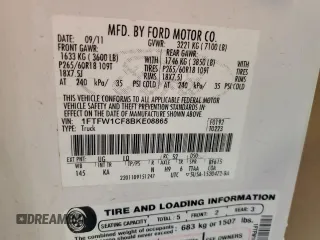 2011 Ford F-150 XL with VIN 1FTFW1CF8BKE08865, listed as a Copart auction lot 55792615 with 75,597 mi miles and Salvage title. Bid and sale history available at DreamBid. Image 13.