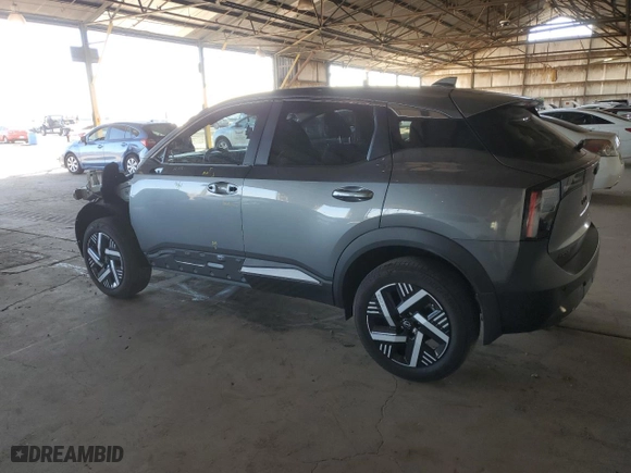 2025 Nissan Kicks SV with VIN 3N8AP6CA9SL314585, listed as a Copart auction lot 43473455 with 3,480 mi miles and Salvage Title. Bid and sale history available at carsss.com. Image 2.