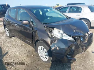 2016 Nissan LEAF S with VIN 1N4AZ0CP7GC305559, listed as a IAAI auction lot 42396744 with 58,257 mi miles and . Bid and sale history available at DreamBid. Image 1.