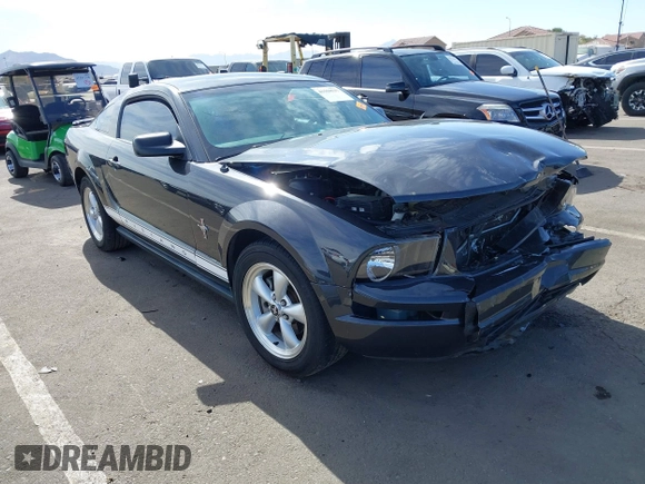 2007 Ford Mustang Deluxe with VIN 1ZVHT80N375355775, listed as a IAAI auction lot 41550537 with Not Provided miles. Bid and sale history available at carsss.com. Image 1.