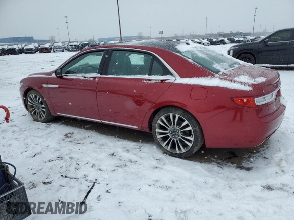 2017 Lincoln Continental Reserve with VIN 1LN6L9RP8H5607652, listed as a Copart auction lot 41721775 with 29,814 mi miles and Clean Title. Bid and sale history available at carsss.com. Image 2.