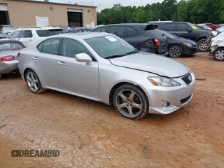 2007 Lexus IS 250 with VIN JTHBK262572025304, listed as a IAAI auction lot 42354763 with 62,083 mi miles and . Bid and sale history available at DreamBid. Image 1.
