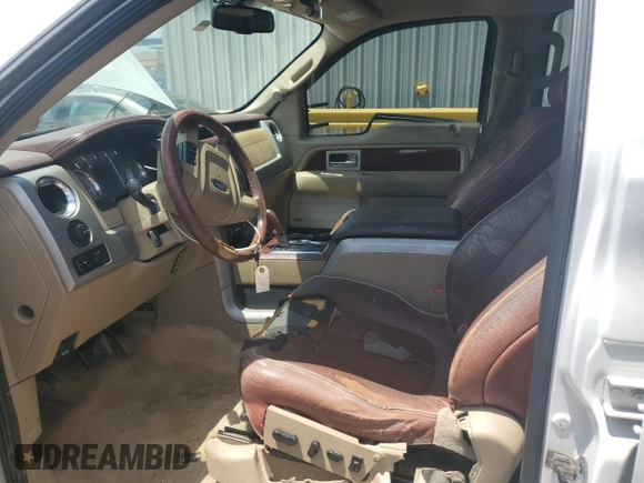 2009 Ford F-150 XL with VIN 1FTPW14VX9KA17124, listed as a Copart auction lot 55144375 with 257,748 mi miles and Salvage title. Bid and sale history available at DreamBid. Image 7.