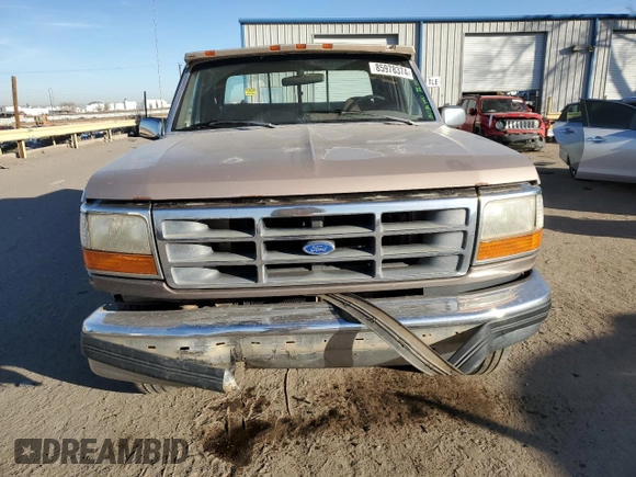 1993 Ford F-150 with VIN 1FTEX14Y1PKA34020, listed as a Copart auction lot 85978374 with 238,895 mi miles and Salvage Title. Bid and sale history available at carsss.com. Image 5.