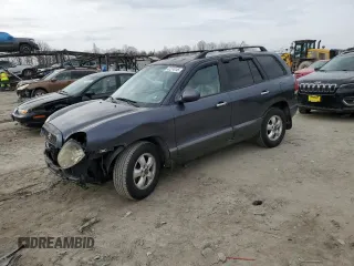 2006 Hyundai Santa Fe GLS with VIN KM8SC73E26U058270, listed as a Copart auction lot 47274145 with 176,435 mi miles and Salvage Title. Bid and sale history available at carsss.com. Image 1.