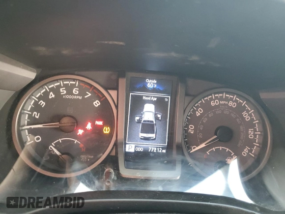 2020 Toyota Tacoma SR5 with VIN 3TMDZ5BN6LM097302, listed as a Copart auction lot 57503895 with 77,212 mi miles and Salvage title. Bid and sale history available at DreamBid. Image 9.