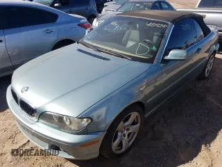 2004 BMW 3 Series 325Ci z VIN WBABW33494PL31502, wystawiony jako Copart lot #63704625 z przebiegiem 121 077 mil mil oraz Czysty tytuł • Clean title. Historia ofert i sprzedaży dostępna na DreamBid. Obrazek 1.