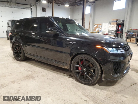 2022 Land Rover Range Rover Sport SVR with VIN SALWZ2RE2NA224374, listed as a Copart auction lot 85440624 with 11,092 mi miles and Clean Title. Bid and sale history available at DreamBid. Image 4.