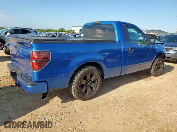 2013 Ford F-150 XL with VIN 1FTMF1CF4DFB44109, listed as a Copart auction lot 58445735 with 139,336 mi miles and Salvage title. Bid and sale history available at DreamBid. Image 3.