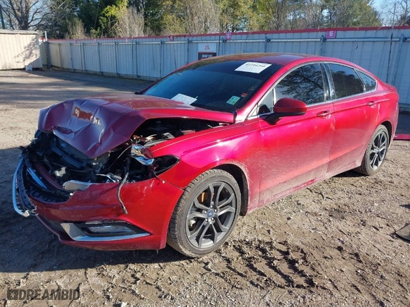 2018 Ford Fusion SE with VIN 3FA6P0HD5JR165076, listed as a IAAI auction lot 41216260 with 33,864 mi miles. Bid and sale history available at carsss.com. Image 2.