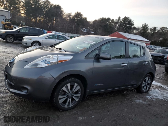 2016 Nissan LEAF S with VIN 1N4BZ0CP8GC314520, listed as a Copart auction lot 86991384 with 161,931 mi miles and Clean Title. Bid and sale history available at carsss.com. Image 1.